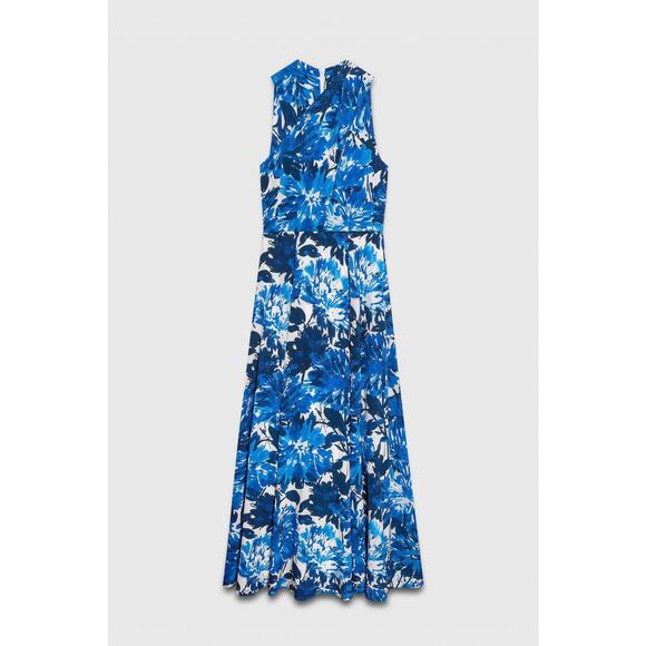 The Fold Aveiro Floral Silk Halter Maxi Dress  - 2 - Picture 2 of 5